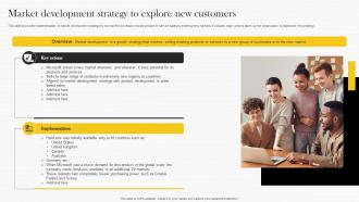 Market Development Strategy To Explore New Microsoft Strategy Analysis To Understand Strategy Ss V