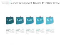 Market development timeline ppt slide show