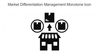 Market Differentiation Management Monotone Icon In Powerpoint Pptx Png And Editable Eps Format