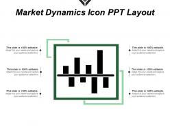 Market dynamics icon ppt layout