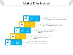 Market entry method ppt powerpoint presentation infographic template examples cpb