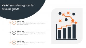 Market Entry Strategy Icon For Business Growth
