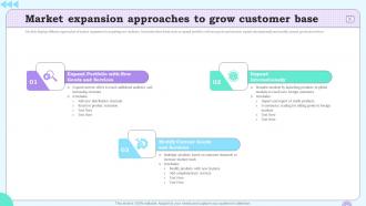Market Expansion Approaches To Grow Customer Base