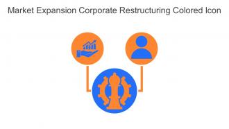Market Expansion Corporate Restructuring Colored Icon In Powerpoint Pptx Png And Editable Eps Format