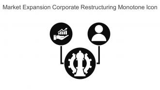 Market Expansion Corporate Restructuring Monotone Icon In Powerpoint Pptx Png And Editable Eps Format