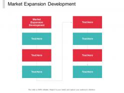 Market expansion development ppt powerpoint presentation visual aids summary cpb