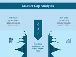 Market gap analysis ppt slides visual aids