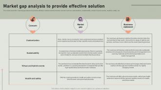 Market Gap Analysis To Provide Effective Event Coordinator Business Plan BP SS