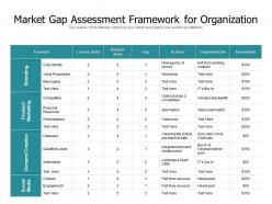 Market gap assessment framework for organization