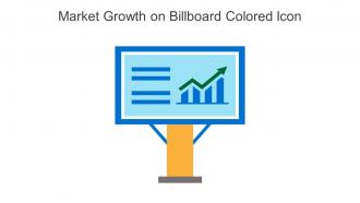Market Growth On Billboard Colored Icon In Powerpoint Pptx Png And Editable Eps Format