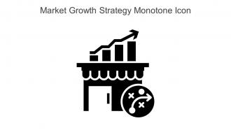 Market Growth Strategy Monotone Icon In Powerpoint Pptx Png And Editable Eps Format
