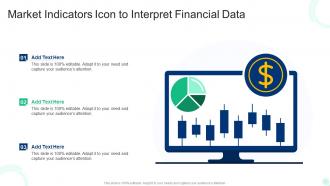 Market Indicators Icon To Interpret Financial Data