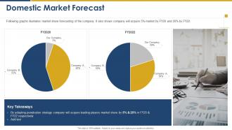 Market intelligence and strategy development domestic market forecast