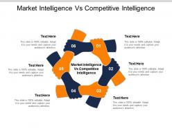 Market intelligence vs competitive intelligence ppt powerpoint presentation layouts diagrams cpb
