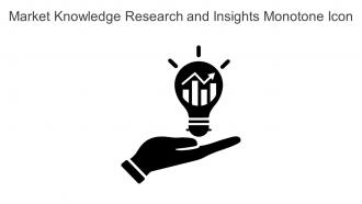 Market Knowledge Research And Insights Monotone Icon In Powerpoint Pptx Png And Editable Eps Format
