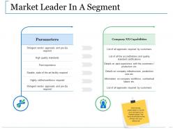 Market leader in a segment ppt gallery