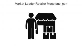 Market Leader Retailer Monotone Icon In Powerpoint Pptx Png And Editable Eps Format