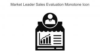 Market Leader Sales Evaluation Monotone Icon In Powerpoint Pptx Png And Editable Eps Format