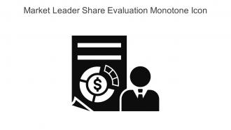 Market Leader Share Evaluation Monotone Icon In Powerpoint Pptx Png And Editable Eps Format