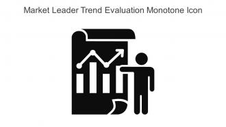 Market Leader Trend Evaluation Monotone Icon In Powerpoint Pptx Png And Editable Eps Format
