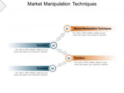 Market manipulation techniques ppt powerpoint presentation summary cpb
