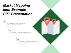 Market mapping icon example ppt presentation