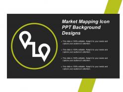 Market Mapping Icon Ppt Background Designs