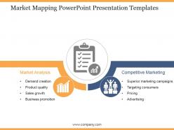Market Mapping Powerpoint Presentation Templates