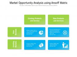 Market opportunity analysis using ansoff matrix