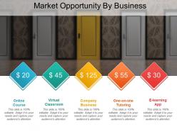 Market opportunity by business