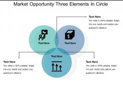 Market opportunity three elements in circle