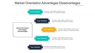 Market Orientation Advantages Disadvantages Ppt Powerpoint Presentation Ideas Sample Cpb