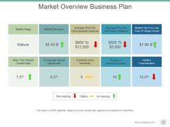 Market overview business plan powerpoint slide designs download