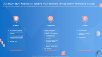 Market Penetration Strategy Case Study How Mcdonalds Reached Wider Audience Strategy SS V