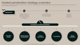 Market Penetration Strategy Overview Implementation Of Market Strategy SS V
