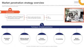 Market Penetration Strategy Overview Market Penetration To Improve Brand Strategy SS