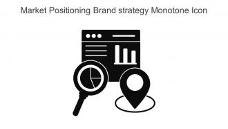 Market Positioning Brand Strategy Monotone Icon In Powerpoint Pptx Png And Editable Eps Format