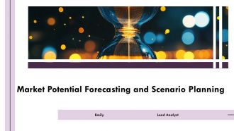 Market Potential Forecasting And Scenario Planning PPT Guidelines AT