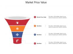 Market price value ppt powerpoint presentation icon designs cpb