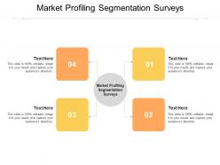 Market profiling segmentation surveys ppt powerpoint presentation outline layout cpb