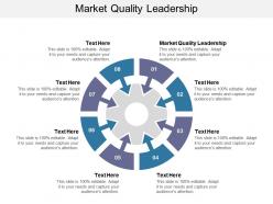 Market quality leadership ppt powerpoint presentation show graphics template cpb