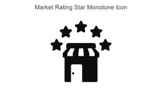 Market Rating Star Monotone Icon In Powerpoint Pptx Png And Editable Eps Format