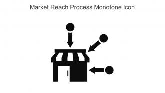 Market Reach Process Monotone Icon in powerpoint pptx png and editable eps format