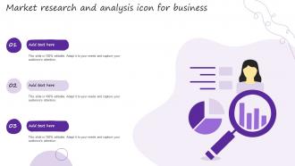 Market Research And Analysis Icon For Business