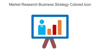 Market Research Business Strategy Colored Icon In Powerpoint Pptx Png And Editable Eps Format