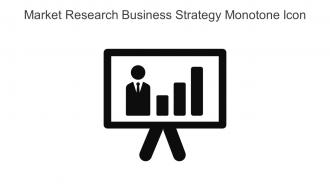 Market Research Business Strategy Monotone Icon In Powerpoint Pptx Png And Editable Eps Format