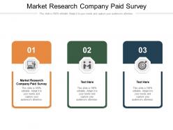 Market research company paid survey ppt powerpoint presentation icon deck cpb