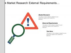 Market research external requirements balance sheet income statement