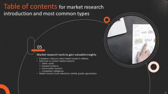 Market Research Introduction And Most Common Types Powerpoint Presentation Slides MKT CD V Image Graphical