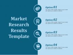 Market research results template ppt slides background designs